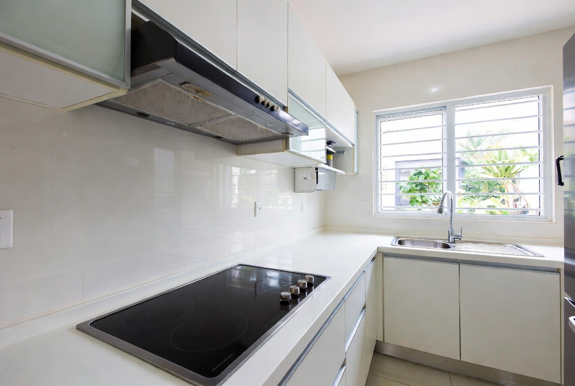 Spotless kitchen after professional cleaning
