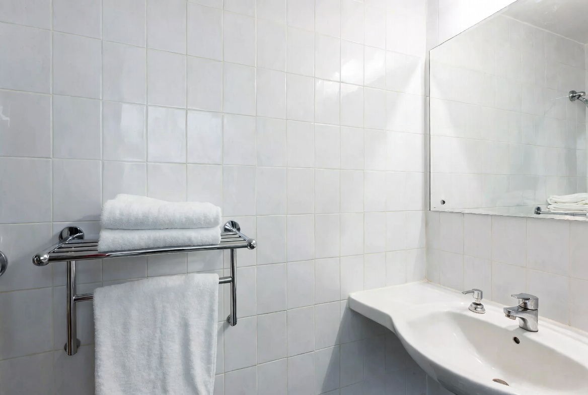 Deep cleaned bathroom